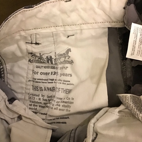 Levi’s 32x26.5 Ace Cargo Camo Men’s Pants Gray Camouflage (Tag Size 32x30) - Picture 8 of 12